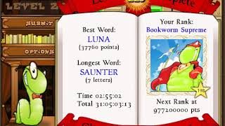 Bookworm Deluxe Level 229  957574330 Points [upl. by Phelgon]