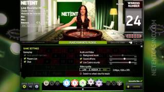 Netent Live Casino HD Roulette by Netent Casino Net Entertainment software [upl. by Serilda]