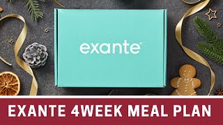 WHAT’S INSIDE EXANTE 4 WEEK MEAL PLAN WEIGHT LOSS JOURNEY [upl. by Mungam]