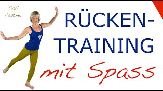 😊19 min Rückentraining mit Spass  ohne Geräte im Stehen [upl. by Wehrle275]