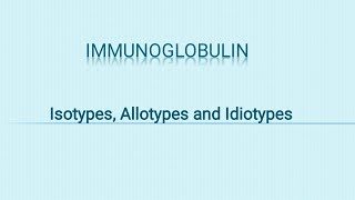 Differences between Isotype Allotype and Idiotype  Antigen determinants slideshare [upl. by Piggy]