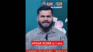 APGAR SCORE HIGHLIGHT IN ONE MINUTE aiimsexam rrb aiimsbscnursing rrbalp2024 [upl. by Tonkin849]