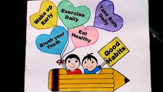 Good Habits TLM  Good Habits Chart Idea  Good Habits Project  EVS TLM For Primary School [upl. by Euh562]