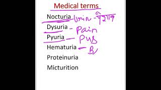 Medical terms terminology Medical terminology Nursing student CHO esic osssc NRHM staff Nurse [upl. by Nereids]