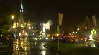 Procession Mariale aux flambeaux at the Sanctuaire de Lourdes  27 September 2024 [upl. by Cherlyn123]