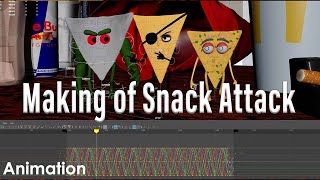 Making of Snack Attack Behind the Scenes Animation VFX [upl. by Micro]