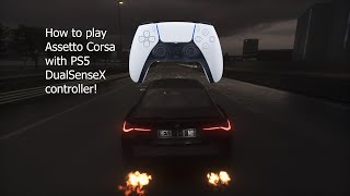 Assetto Corsa  How To Play Assetto Corsa with PS5 DualSense Controller [upl. by Renate]