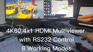 4K60 4x1 HDMI Multiviewer with 8 working modes [upl. by Krystle]