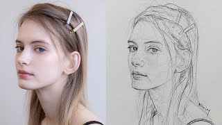 learn how to draw portraits with loomis method like a pro [upl. by Rumit]