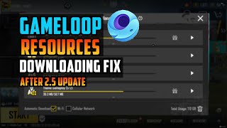 How to download Gameloop resources Downloading Issue Fixed after new update 25 PUBG New Update [upl. by Fridlund]