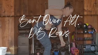 Alternating Bent Over DB Rows [upl. by Aleihs]