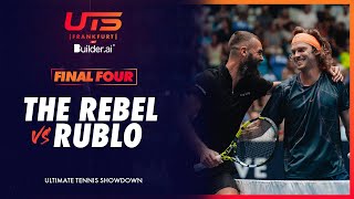 The Rebel Benoit Paire vs Rublo Andrey Rublev  UTS Frankfurt by Builderai Highlights [upl. by Feenah462]