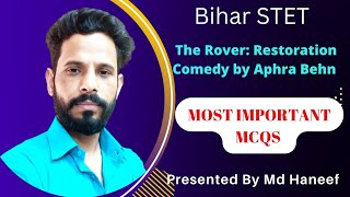 The Rover by Aphra Behn Bihar STET Most important questions Answers [upl. by Enetsuj]