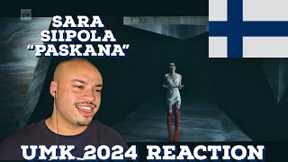 🇫🇮 UMK 2024  Sara Siipola quotPaskanaquot REACTION 🇫🇮 [upl. by Rema]