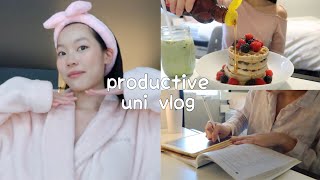 UNI VLOG 🍵 senior year at cornell productive study days [upl. by Eilla]