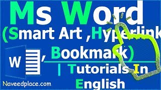 MS Word Smart Art  Hyperlink  Bookmark  Tutorials [upl. by Obocaj]