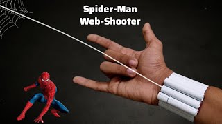 How to make spider man web shooter from paper  Web Shooter  Uzi Crafts [upl. by Aneerehs]