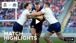 Extended Highlights Italy v Scotland  Guinness Six Nations [upl. by Zere]