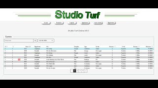 Logiciel Studio Turf online v50  Courses hippiques PMU tutoriel vidéo [upl. by Irrok]