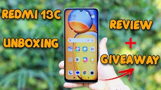 Redmi 13C UNBOXING amp REVIEW  GIVEAWAY [upl. by Lacsap732]