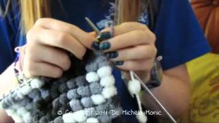 DIY Tutorial sciarpacollarino ponpon già iniziato  Micaon Life [upl. by Heath]