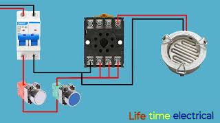 8 pin relay wiring diagram  relay wiring  Life time electrical  lifetimeelectrical [upl. by Komarek]