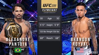 ALEXANDRE PANTOJA VS BRANDON ROYVAL 2 FULL FIGHT UFC 296 [upl. by Agler]