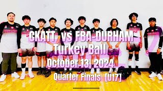 Quarter Finals Oct•13•24CKATT vs FBADURHAM U17 [upl. by Noryk236]