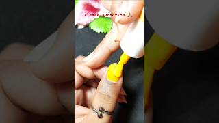 Easy Striping tape nailart design☀️  nailart nailsdream summernailart summershorts [upl. by Reneta142]