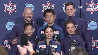 Pairs Free Skate Press Conference  2024 Skate America ISU Grand Prix [upl. by Annoek]