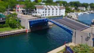 Charlevoix Memorial Draw Bridge [upl. by Notsuh]