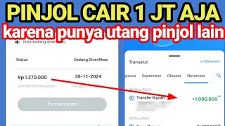 APLIKASI PINJOL LANGSUNG CAIR TANPA RIBET 1 JUTA AJA [upl. by Oralle]