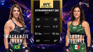 MACKENZIE DERN VS LOOPY GODINEZ FULL FIGHT UFC ABU DHABI [upl. by Jourdan]