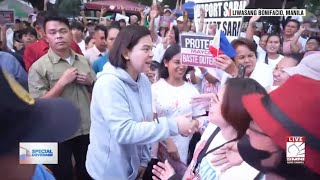 VP SARA DUMATING SA RALLY NG LAVAN KASAMA ANG BAYAN [upl. by Enilav]