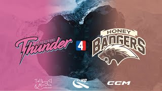 Arctic Thunder VS Honey Badgers  Div 4  14th August  IceHQ Beer League ice hockey [upl. by Elladine]