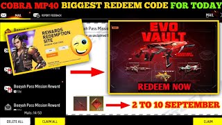 FREE FIRE REDEEM CODE TODAY 3 SEPTEMBER REDEEM CODE FREE FIRE  FF REDEEM CODE TODAY 3 SEPTEMBER [upl. by Ardnoyek338]