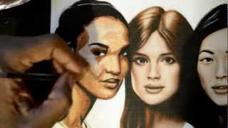 how to paint skin tones in acrylic portraits part 3 [upl. by Abel102]