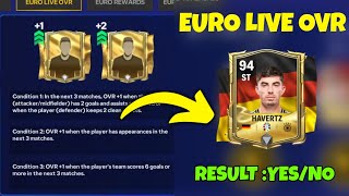 HOW TO UNLOCK BEST EURO LIVE OVR PLAYERS UPDATES GROUPSTAGE GET HAVERTZ IN EA FC FIFA MOBILE 24 [upl. by Atrice]