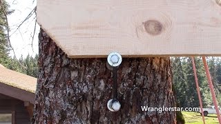 How To Build A Treehouse  4 Wranglerstar [upl. by Ahsinor]