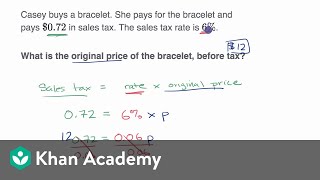 Tax discount and tip examples [upl. by Eitnom]