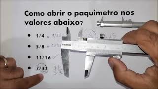 AULA DE PAQUIMETRO  NOVA APRENDA A LER MEDIDAS EM POLEGADA  Prof Maércio Nascimento [upl. by Yrek]