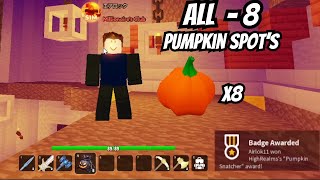 All 8  Pumpkin Spots in halloween event High Realms  ROBLOX [upl. by Nedah778]