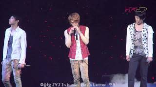 JYJ  The Boys Letter 소년의 편지 FMV eng  rom  hangul  karaoke sub [upl. by Searby276]