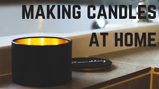 Making soy candles at home with 444 or 464 wax  Beginner candle making [upl. by Elodea]