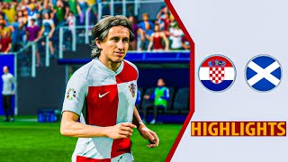 Croatia Vs Scotland  HIGHLIGHTS [upl. by Ormsby]