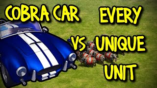 COBRA CAR vs EVERY UNIQUE UNIT  AoE II Definitive Edition [upl. by Aneral]