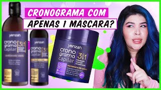 ❓CRONOGRAMA CAPILAR COM APENAS 1 MÁSCARA Será que funciona Yenzah Cronograma 3 em 1 Vegano [upl. by Yssim]