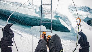 1 Hour of Ambient Climbing Through Everests Khumbu Ice Fall [upl. by Greysun]