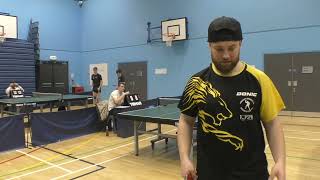 Cain Fagan v Sebastian HitchcockSpencer  Horsham Spinners 2 v Flick TTC 2 British League Div C6 [upl. by Ecneret741]