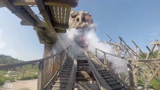 Colossos  Kampf der Giganten  POV  Heide Park Resort  IntaminHolzbau Cordes  Wooden Coaster [upl. by Scheers]